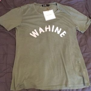 Mahina green hawaiian shirt